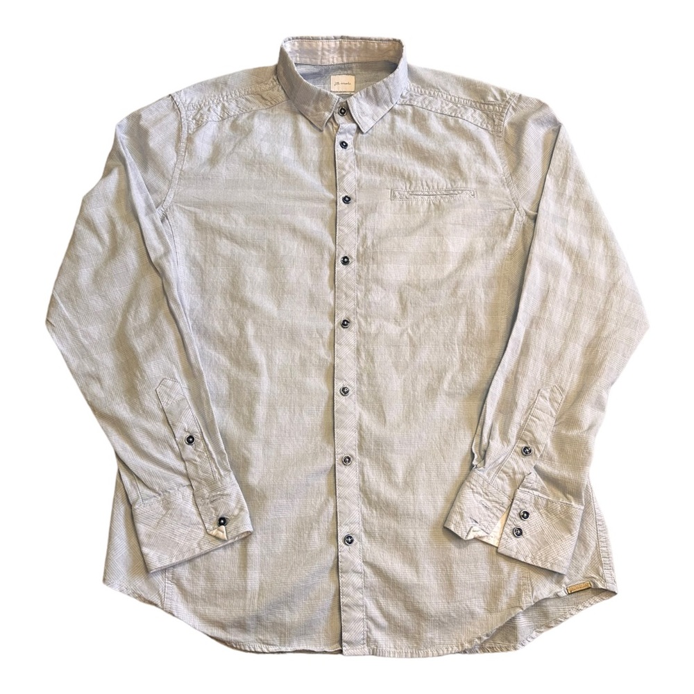 J.B. Holt Athletic Fit Cotton Checked Button Down, Size L